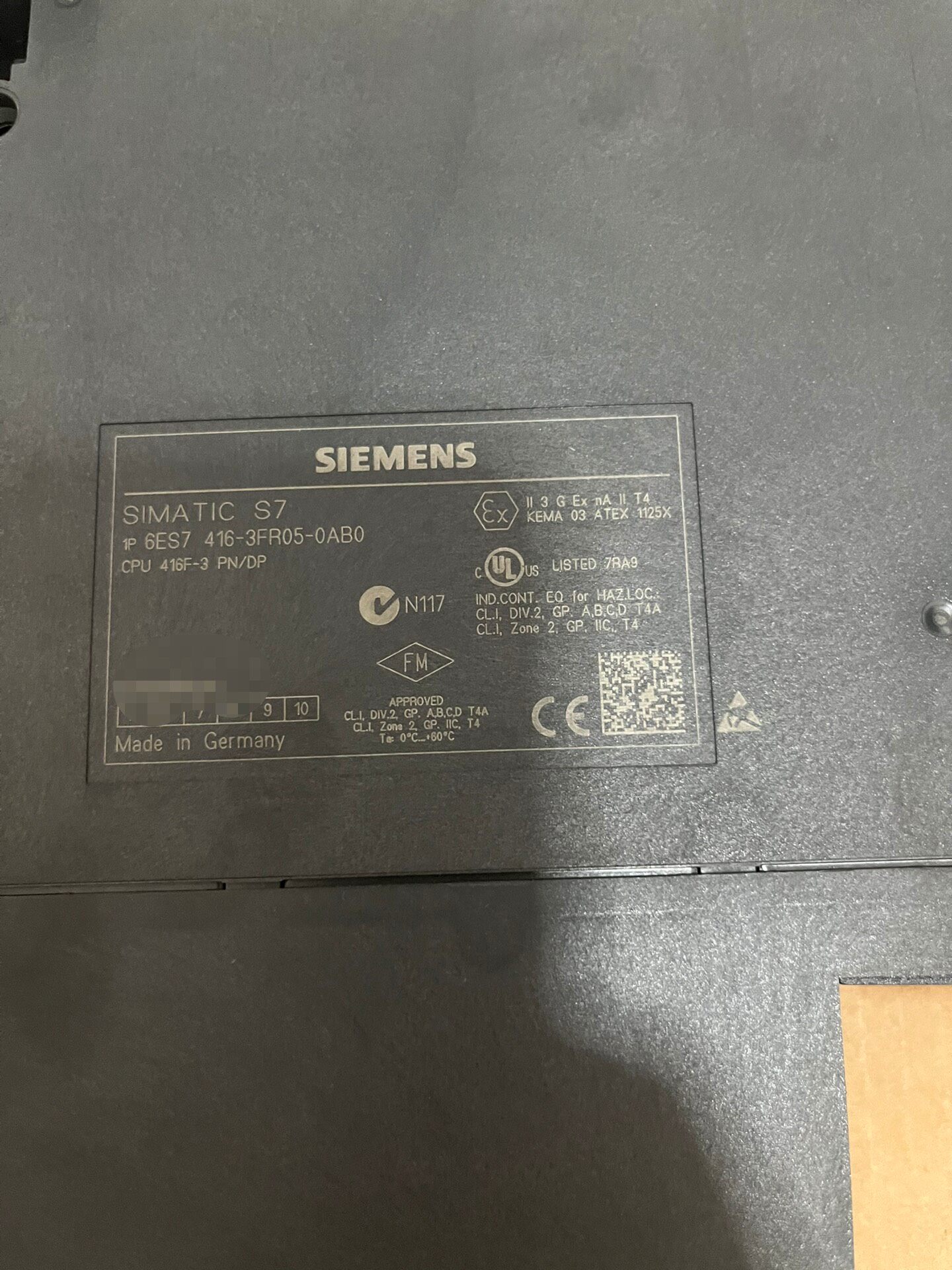 Siemens 6ES7416-3FR05-0AB0 CPU 416-3