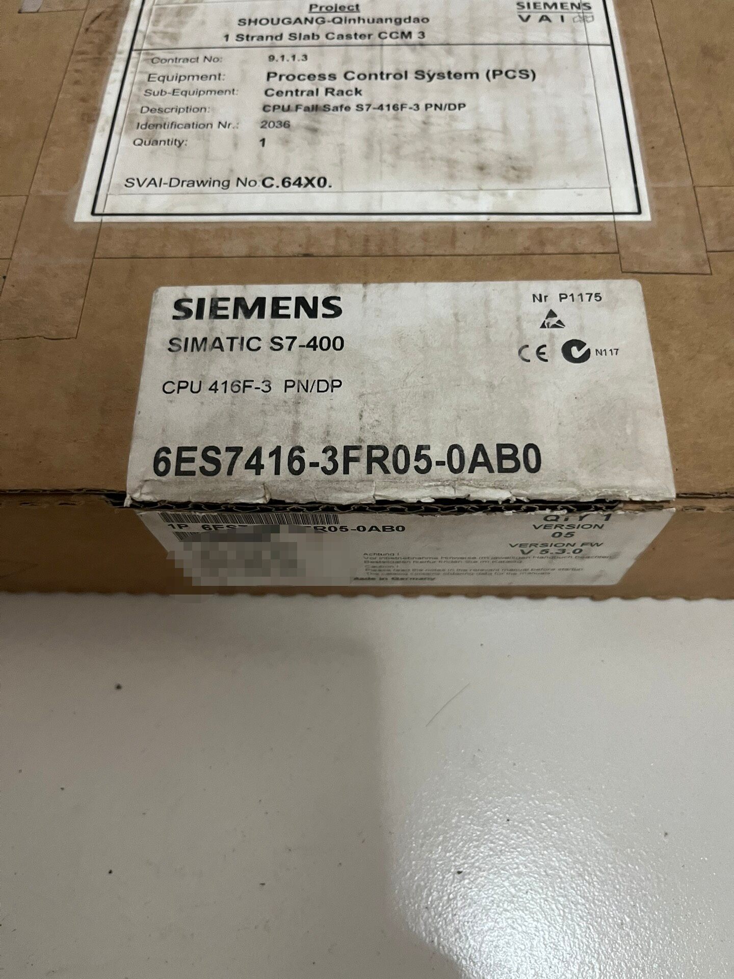 Siemens 6ES7416-3FR05-0AB0 CPU 416-3 4