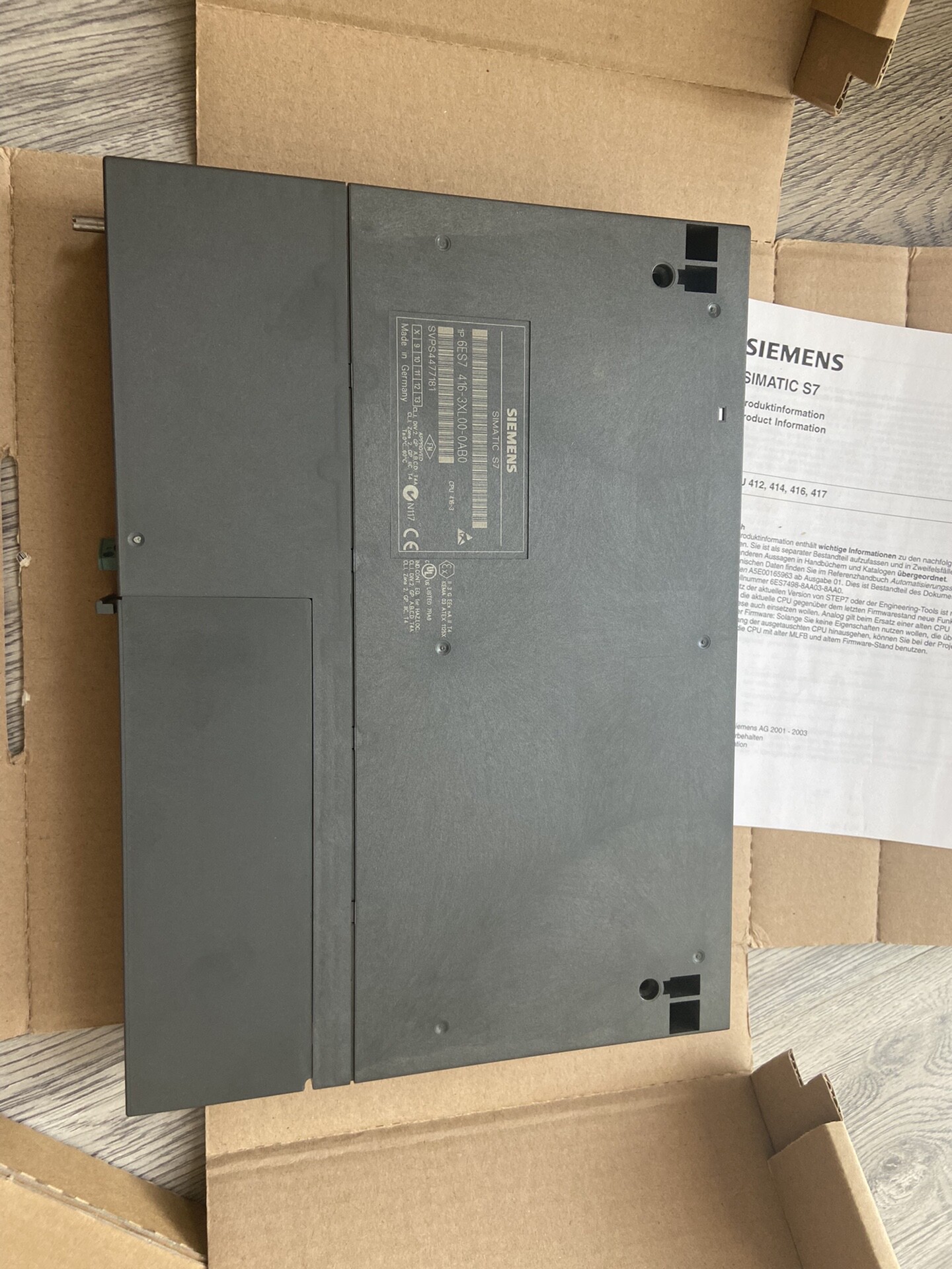 Siemens 6ES7416-3XL00-0AB0 CPU 416-3