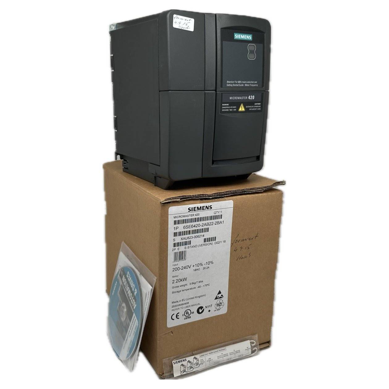 Siemens 6SE6420-2AB22-2BA1 MICROMASTER 420