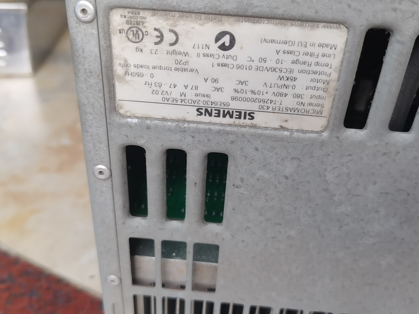 Siemens 6SE6430-2AD34-5EA0 MICROMASTER 430 2