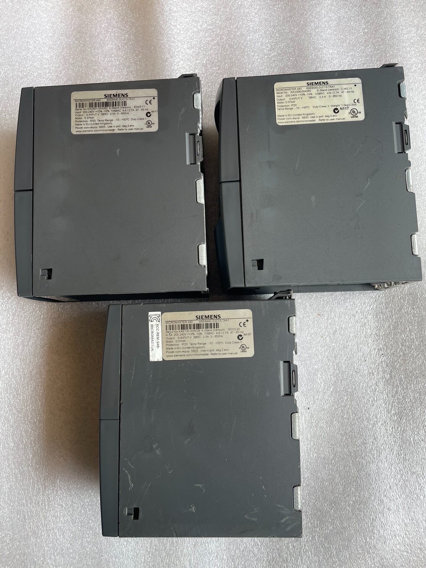 Siemens 6SE6440-2UC13-7AA1 MICROMASTER 440 4