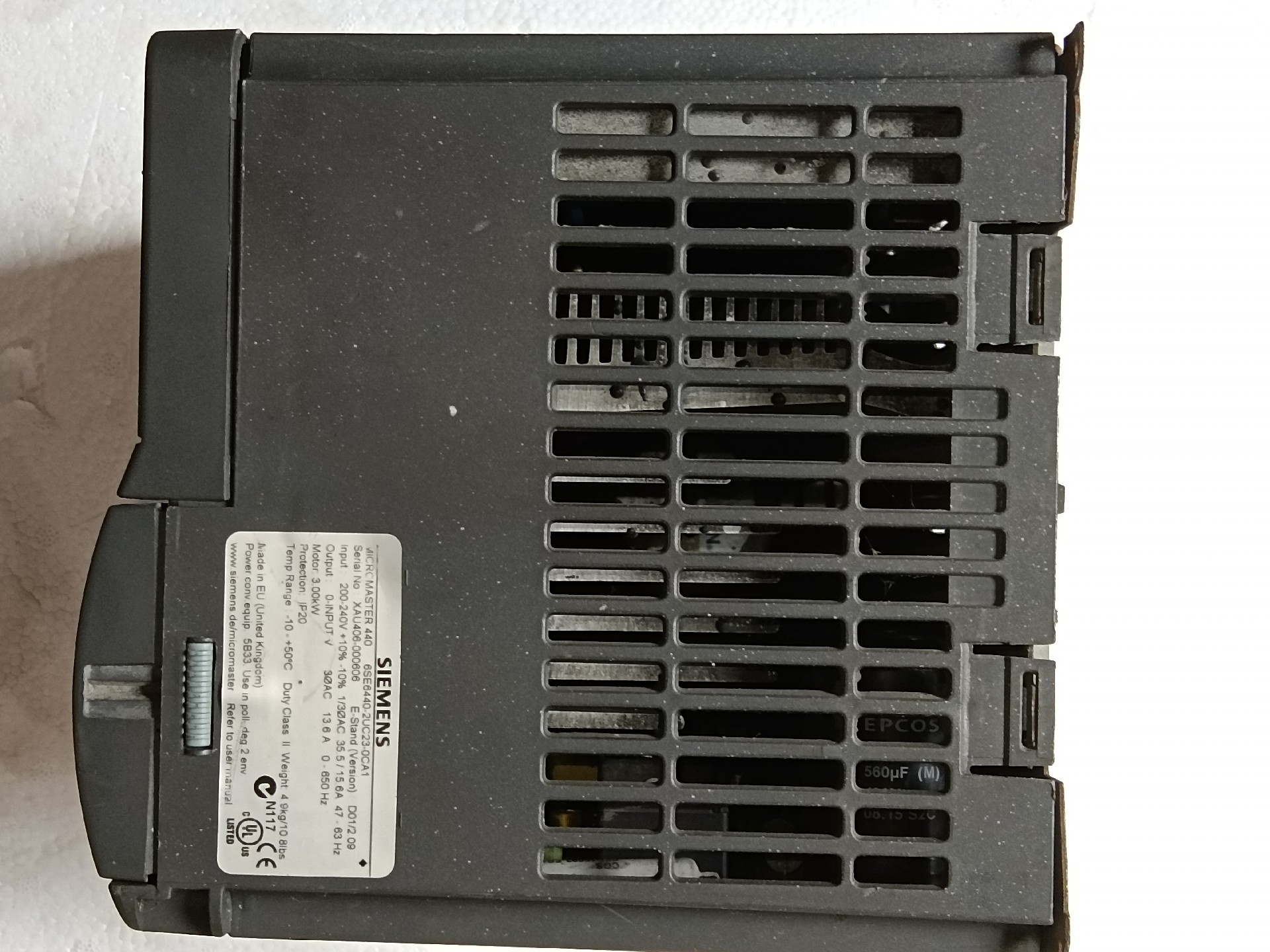 Siemens 6SE6440-2UC23-0CA1 MICROMASTER 440 3