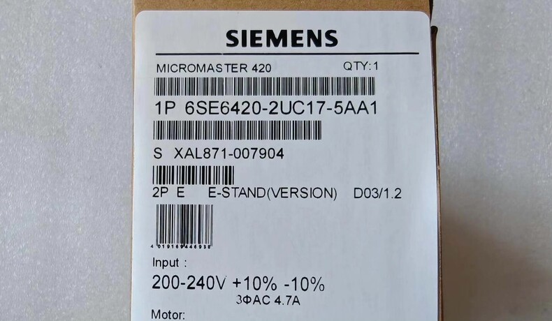 Siemens 6SE6440-2UC27-5DA1 MICROMASTER 440
