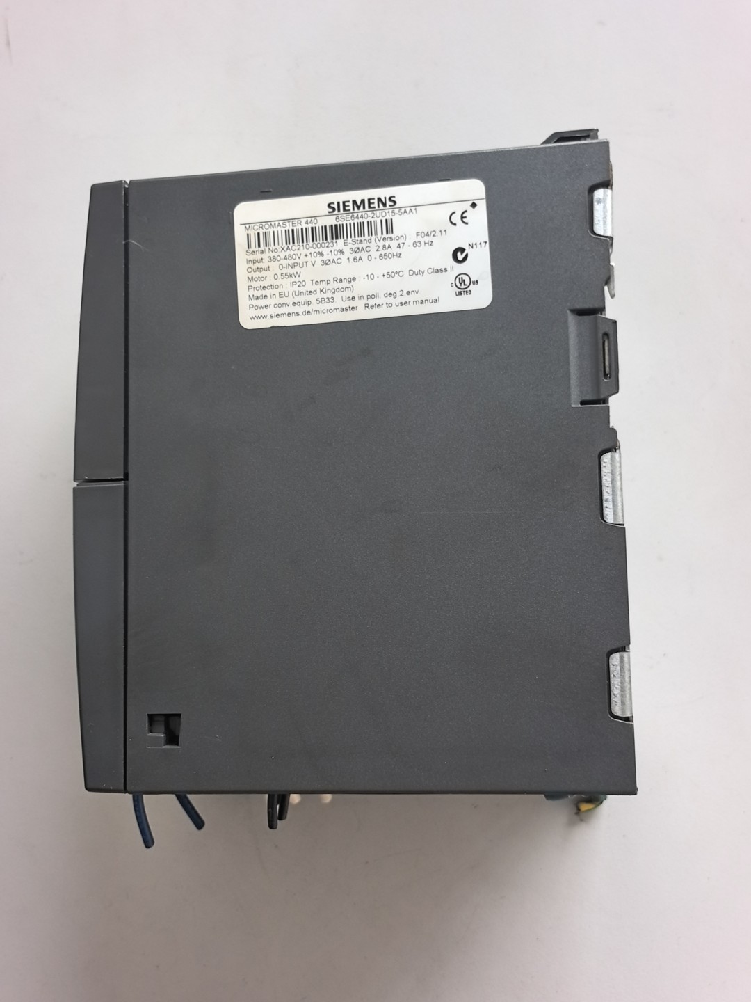 Siemens 6SE6440-2UD15-5AA1 MICROMASTER 440 2