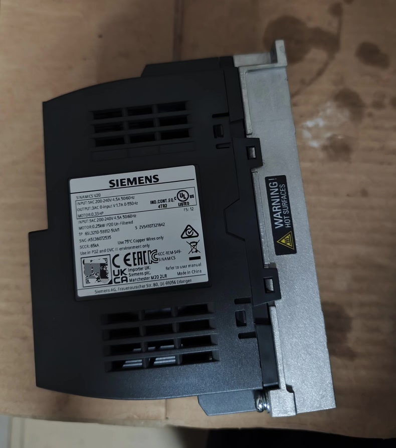 Siemens 6SL3210-5BB12-5UV1 SINAMICS V20 2