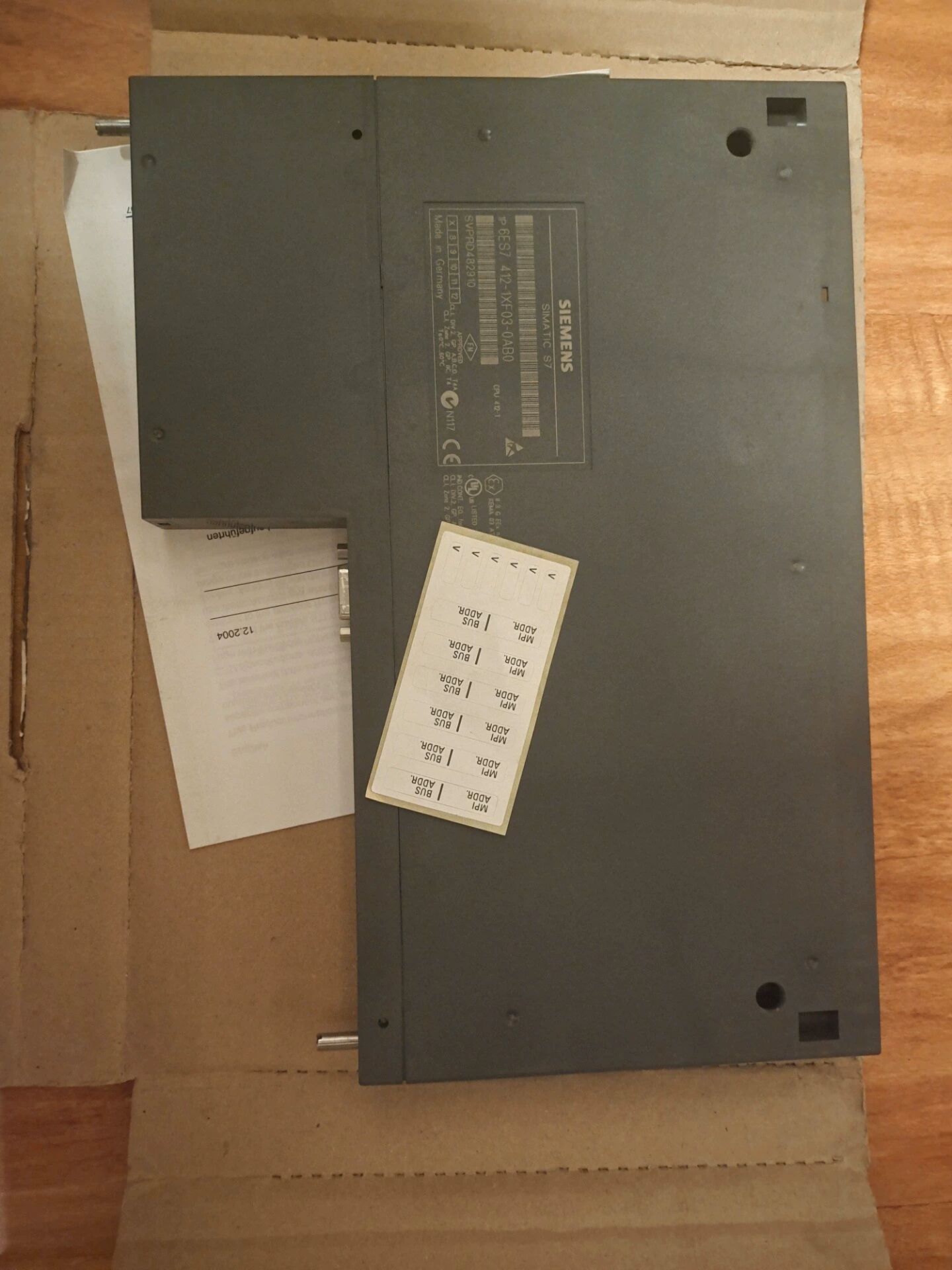 Siemens 6ES7412-1XF03-0AB0 CPU 412-1 2