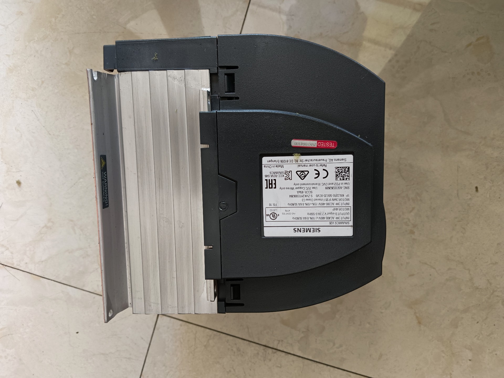 Siemens 6SL3210-5BE23-0CV0 SINAMICS V20 6