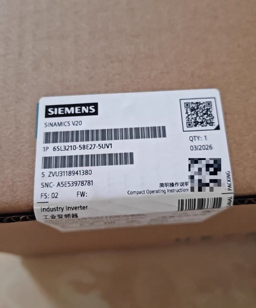 Siemens 6SL3210-5BE27-5UV1 SINAMICS V20 2