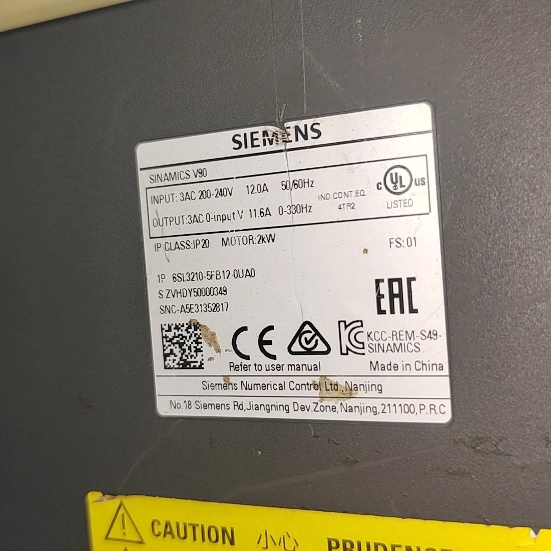 Siemens 6SL3210-5FB12-0UA0 SINAMICS V90 2