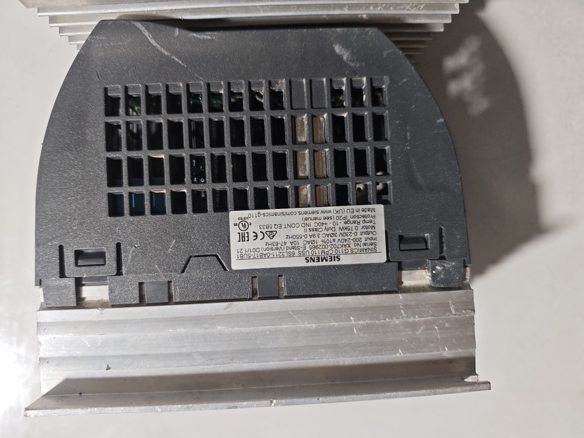 Siemens 6SL3211-0AB17-5UB1 SINAMICS G110 4