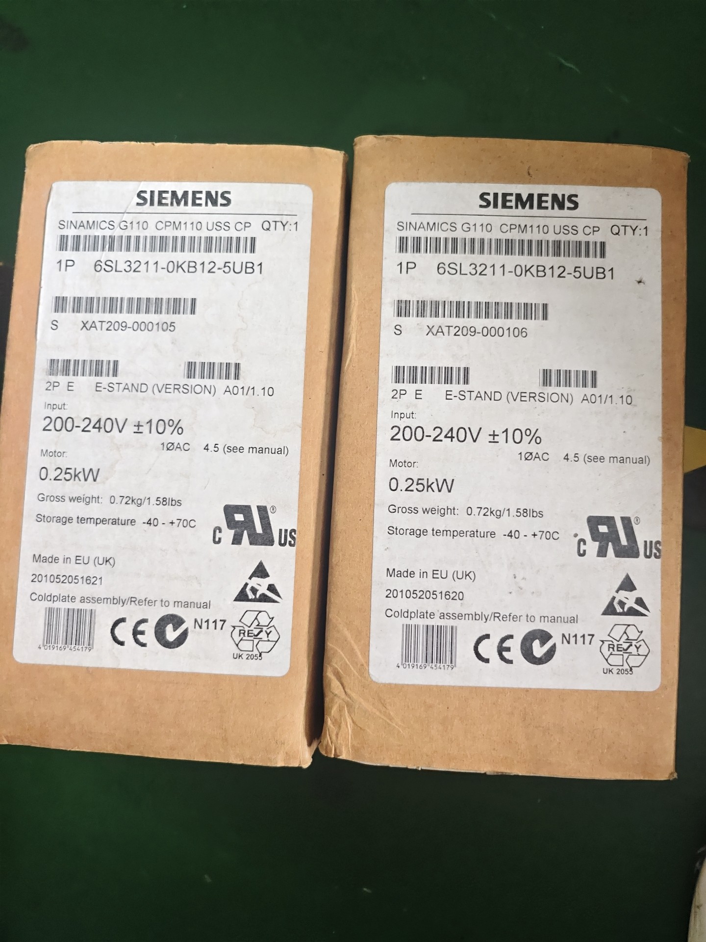 Siemens 6SL3211-0KB12-5UB1 SINAMICS G110 3