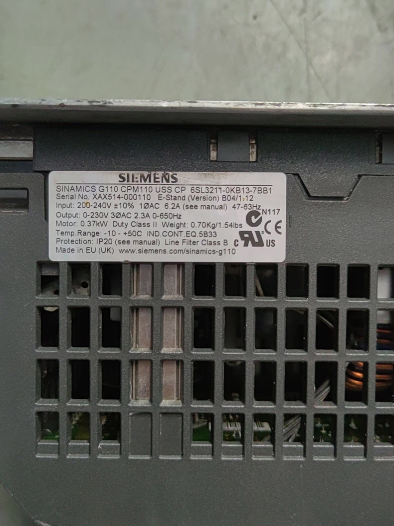 Siemens 6SL3211-0KB13-7BB1 SINAMICS G110 6