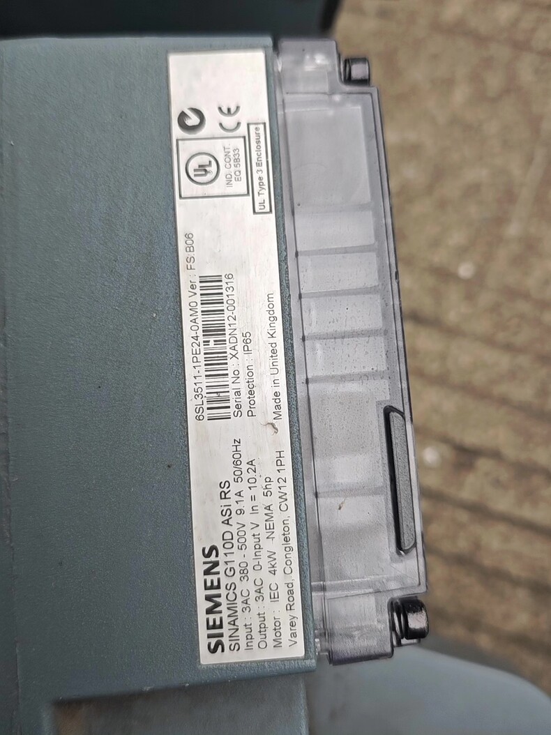 Siemens 6SL3511-1PE21-5AM0 SINAMICS G110D 2