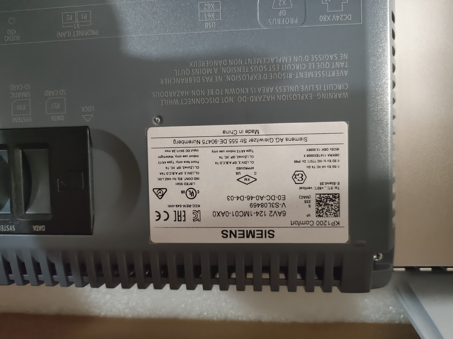 Siemens 6AV2124-1MC01-0AX0 KP1200 3