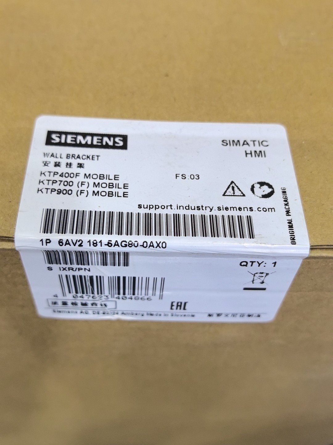 Siemens 6AV2181-5AG80-0AX0 KTP400F