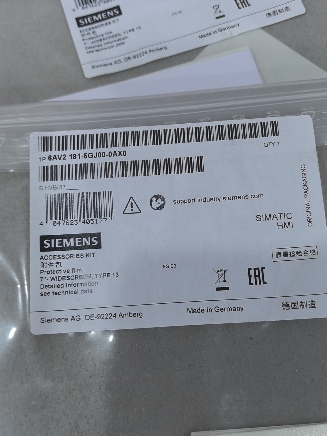 Siemens 6AV2181-5AG80-0AX0 KTP400F 2