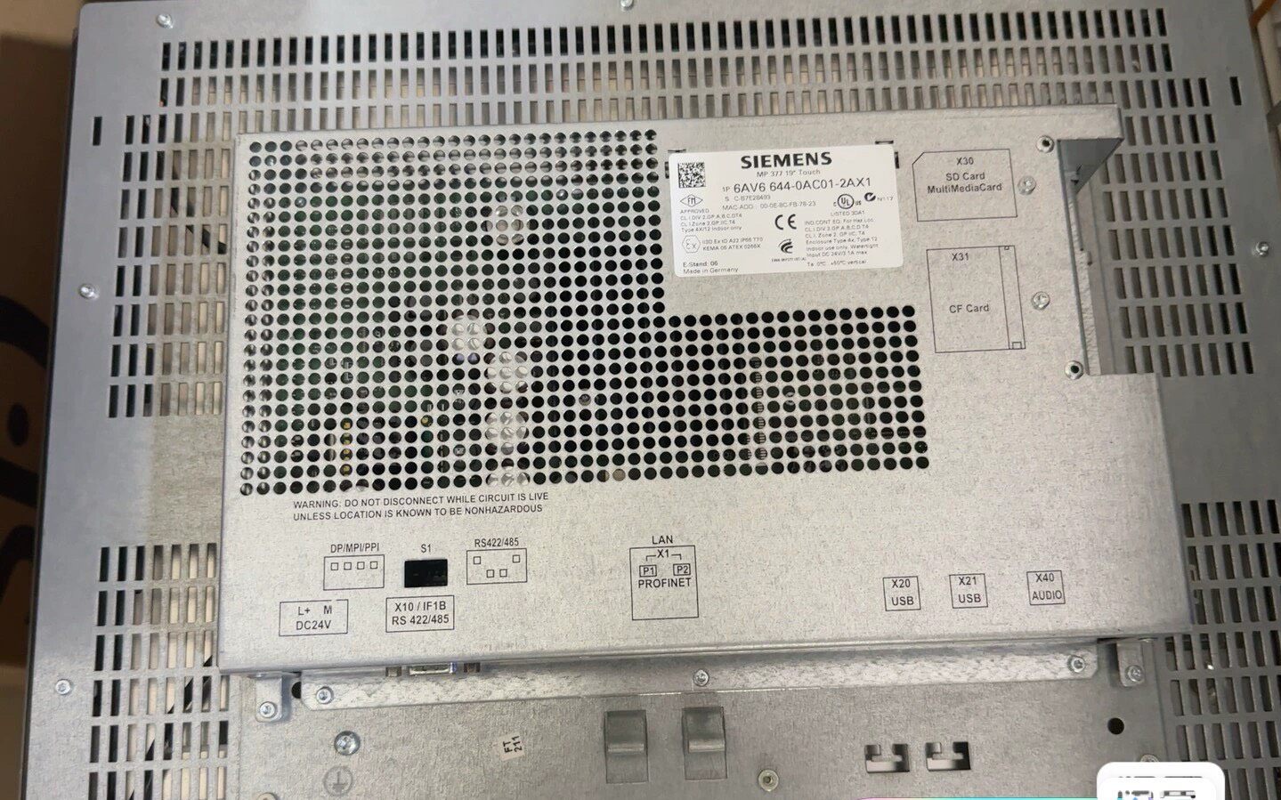 Siemens 6AV6644-0AC01-2AX1 MP 377 2