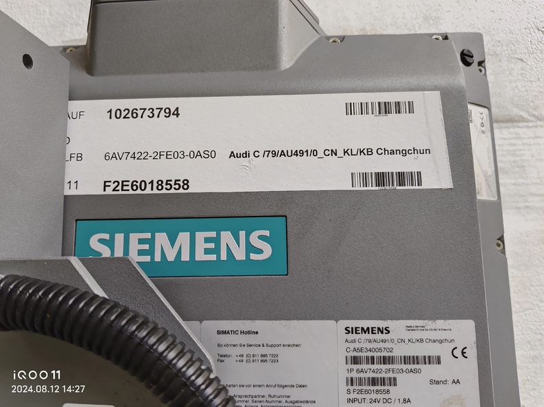 Siemens 6AV6644-2AB01-2AX0 MP 377 6