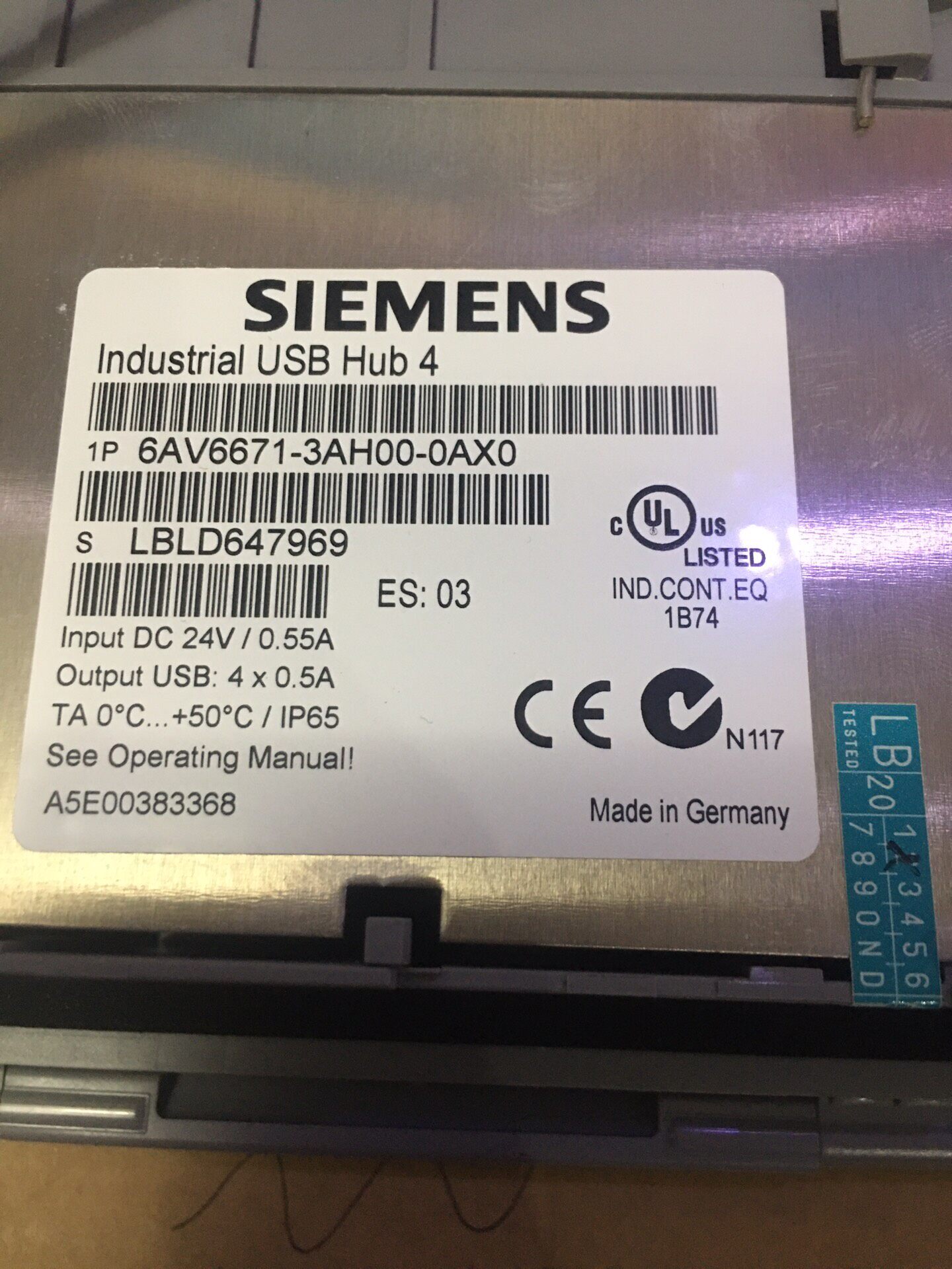Siemens 6AV6671-3AH00-0AX0 MP277 2