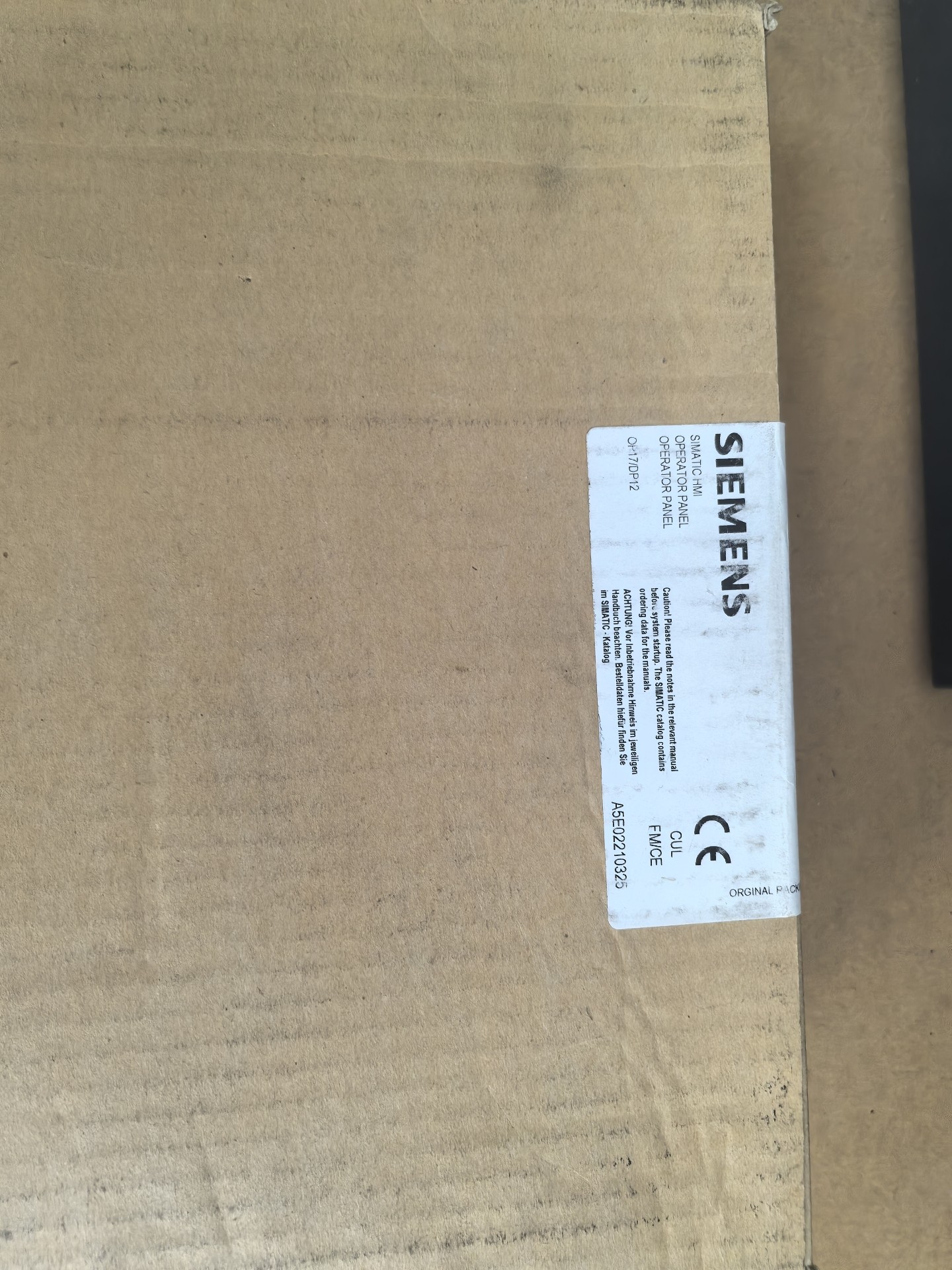 Siemens 6AV3607-1JC30-0AX2 OP7 2