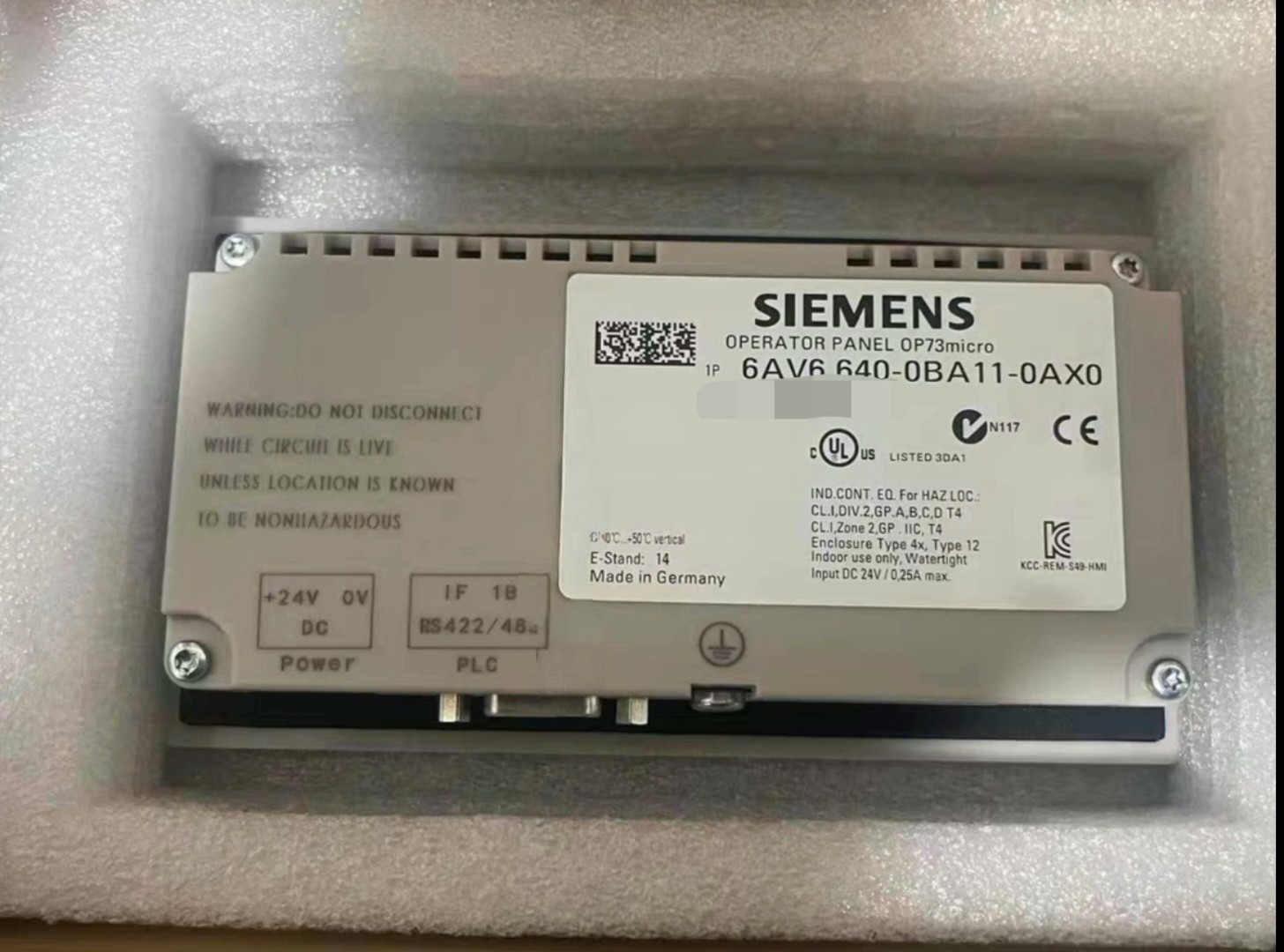 Siemens 6AV6640-0BA11-0AX0 OP 73MICRO 4