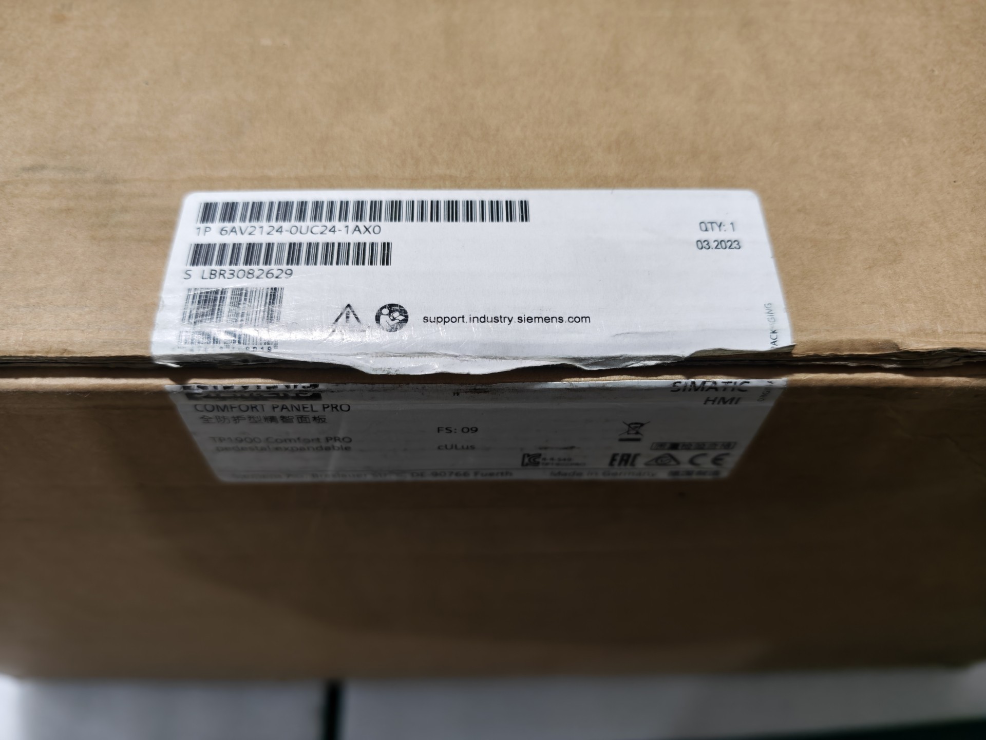 Siemens 6AV2124-0UC24-1AX0 TP1900 5