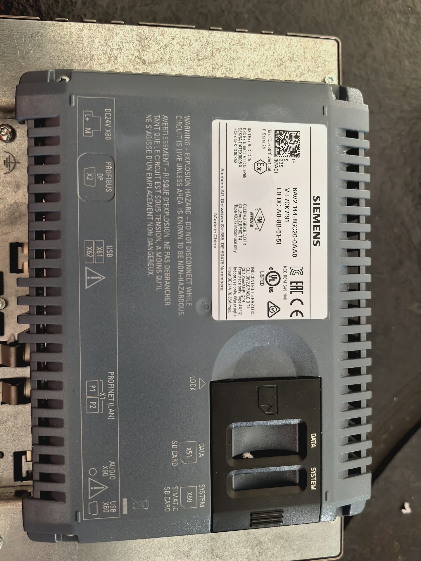 Siemens 6AV2144-8GC20-0AA0 TP700