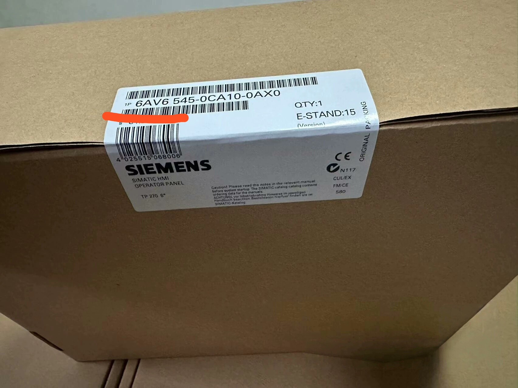 Siemens 6AV6545-0CA10-0AX0 TP270 3