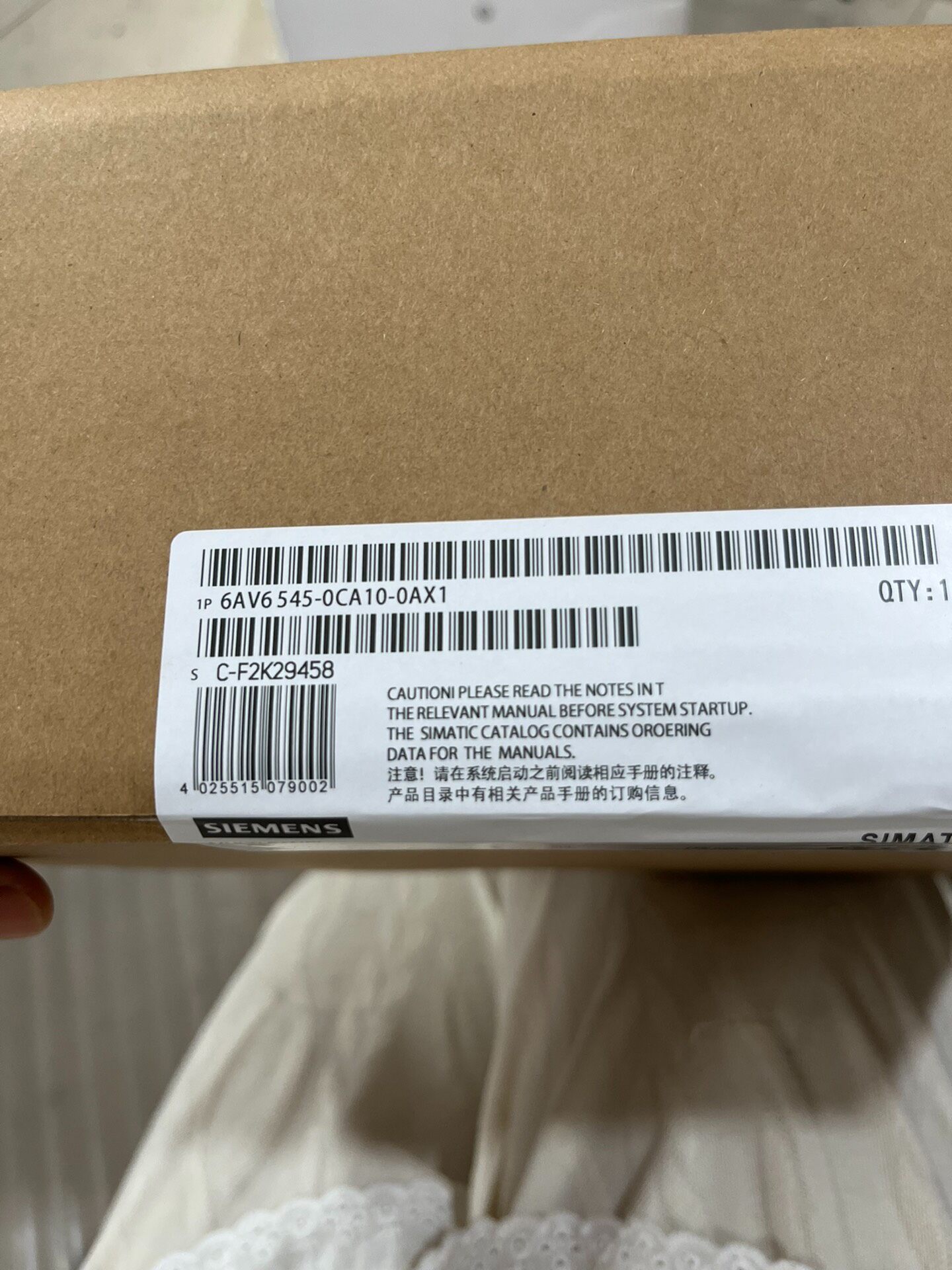 Siemens 6AV6545-0CA10-0AX1 TP270