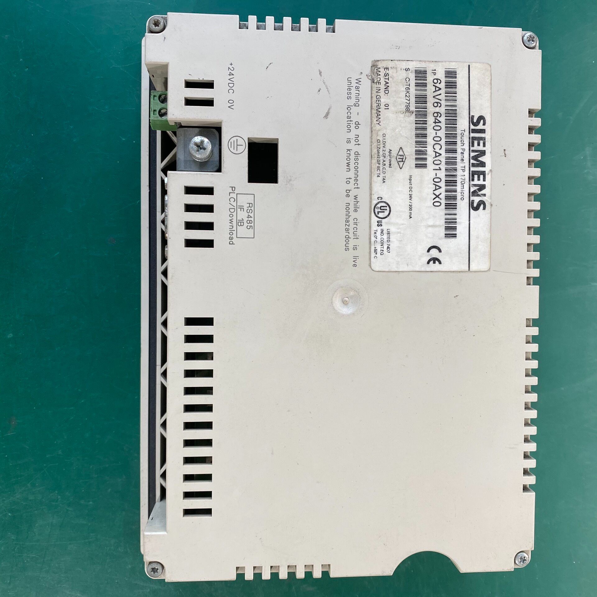 Siemens 6AV6640-0CA01-0AX0 TP170 3