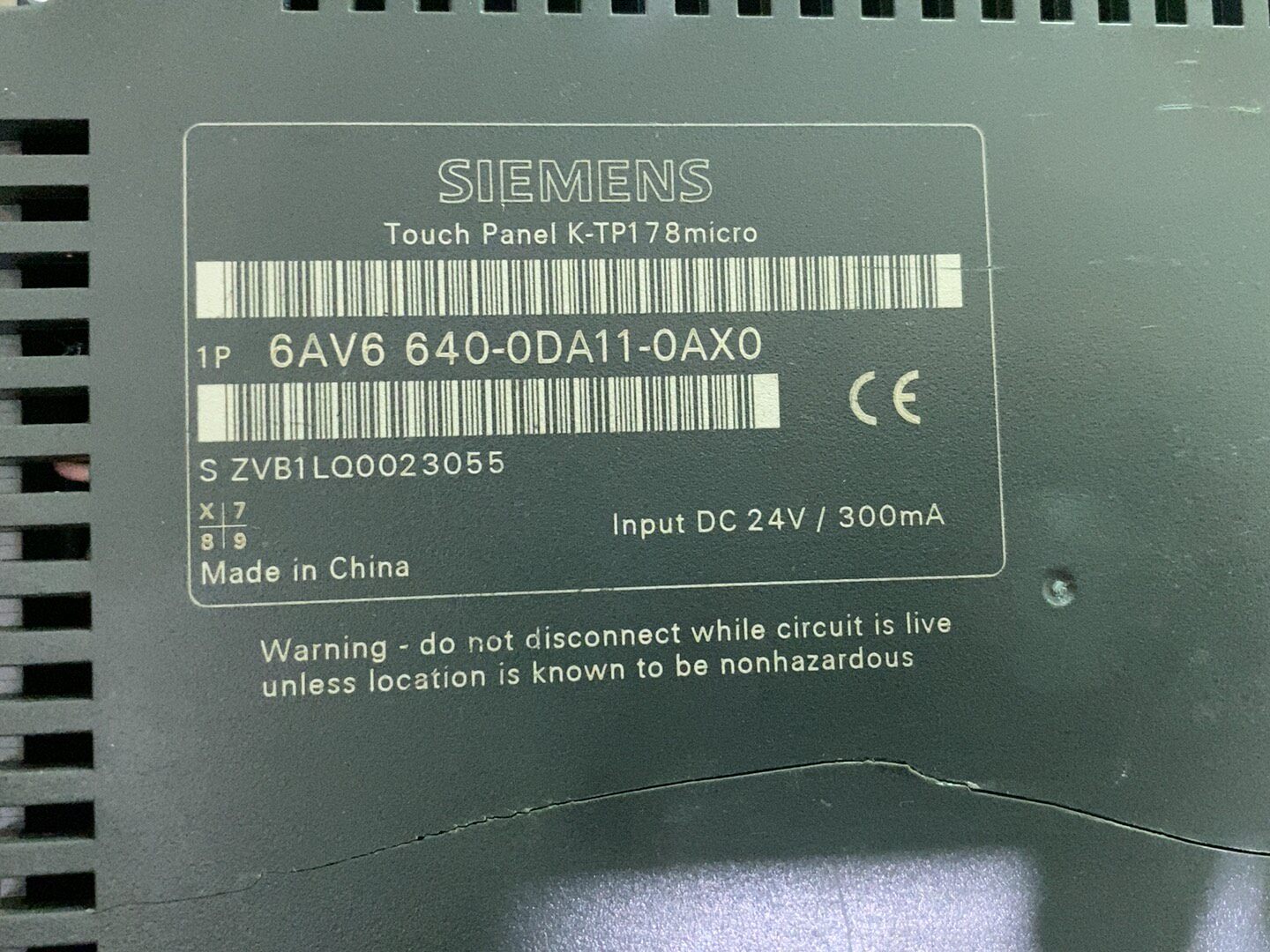 Siemens 6AV6640-0DA11-0AX0 TP 178MICRO 2