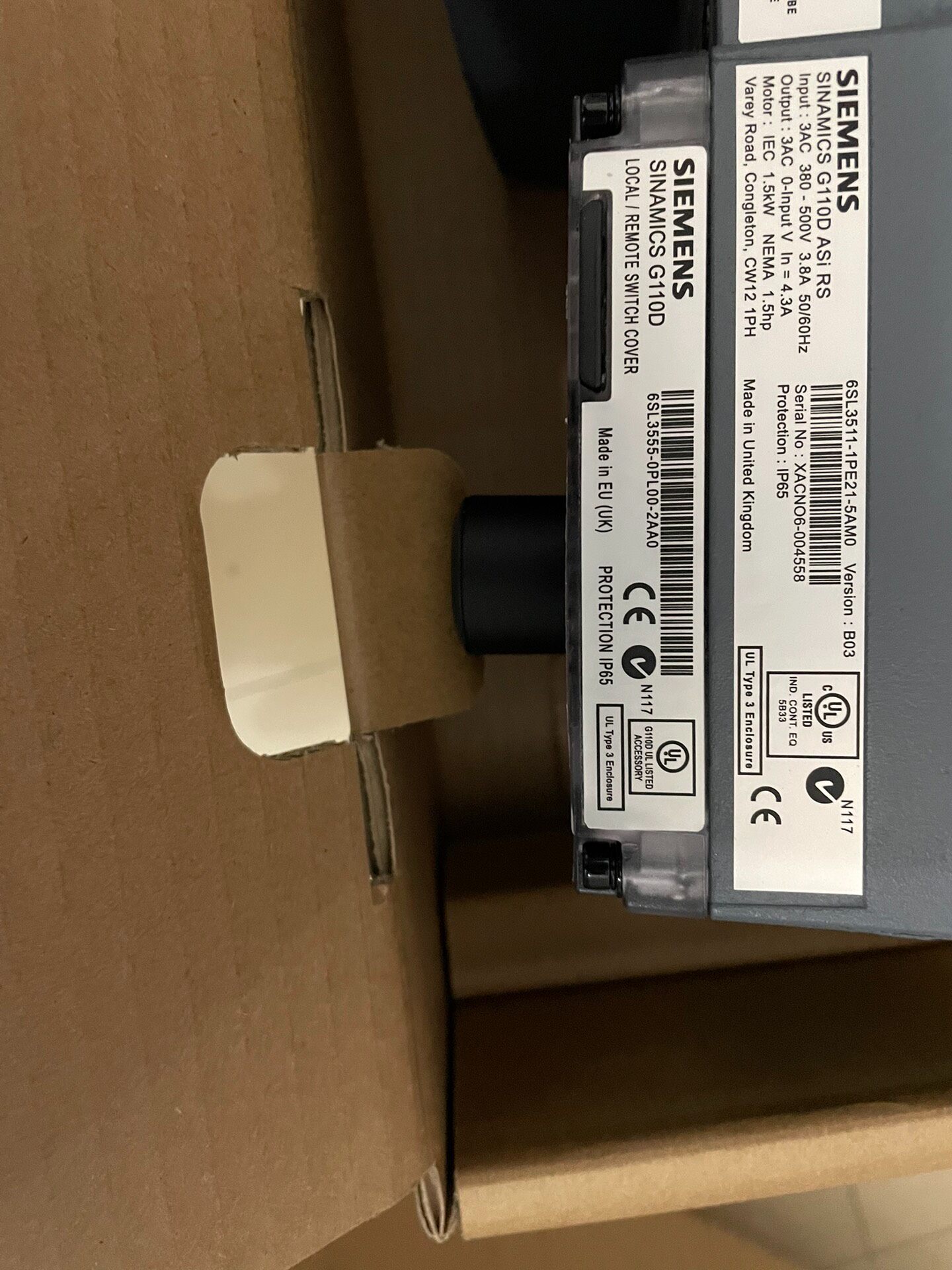 Siemens 6SL3511-1PE24-0AM0 SINAMICS G110D 3