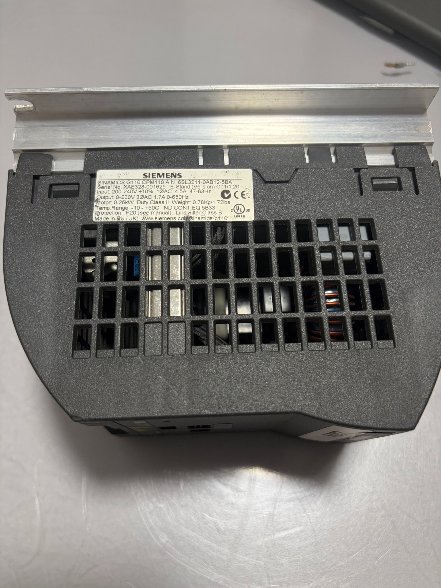 Siemens 6SL3211-0AB12-5BA1 SINAMICS G110 2