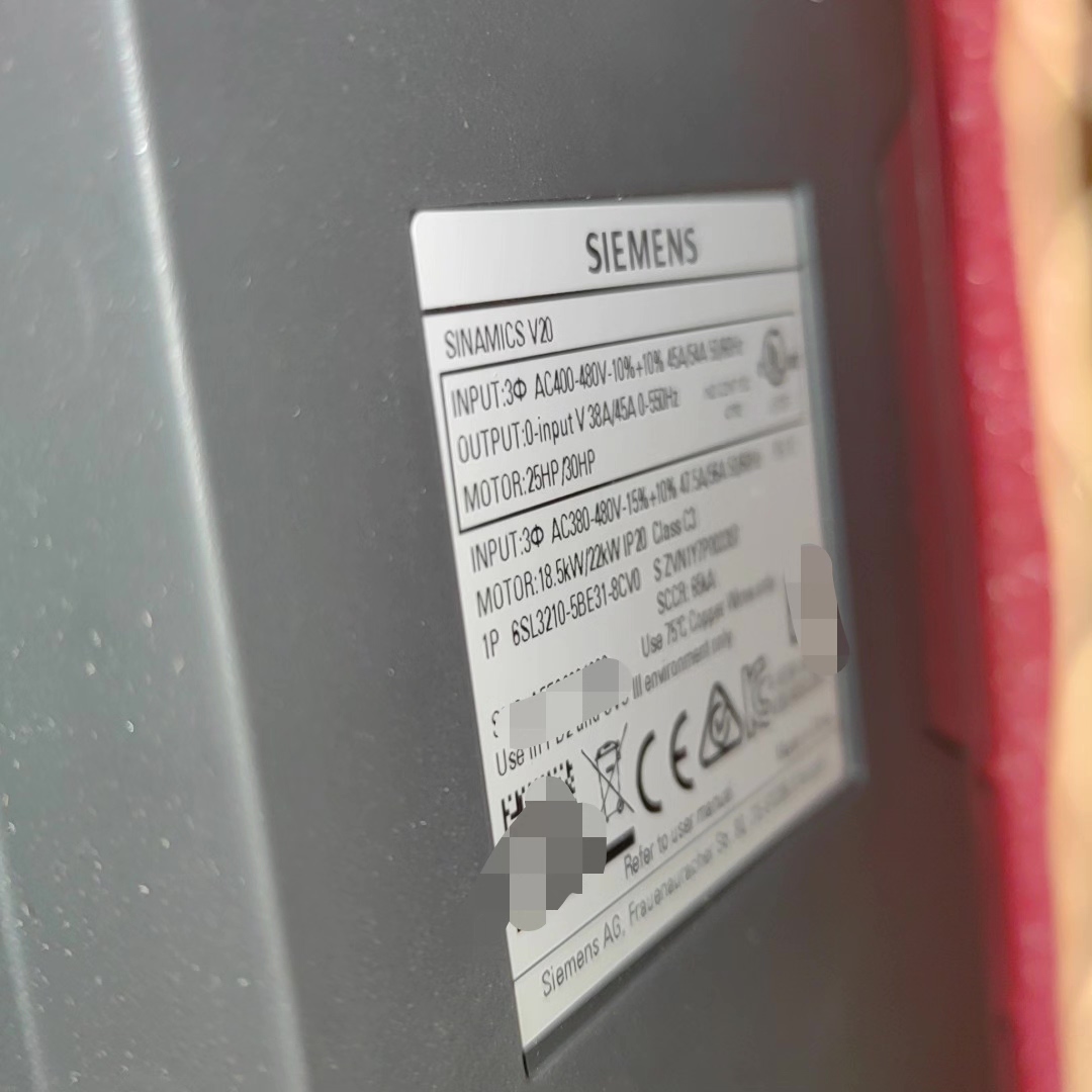 Siemens 6SL3210-5BE31-8CV0 SINAMICS V20 2