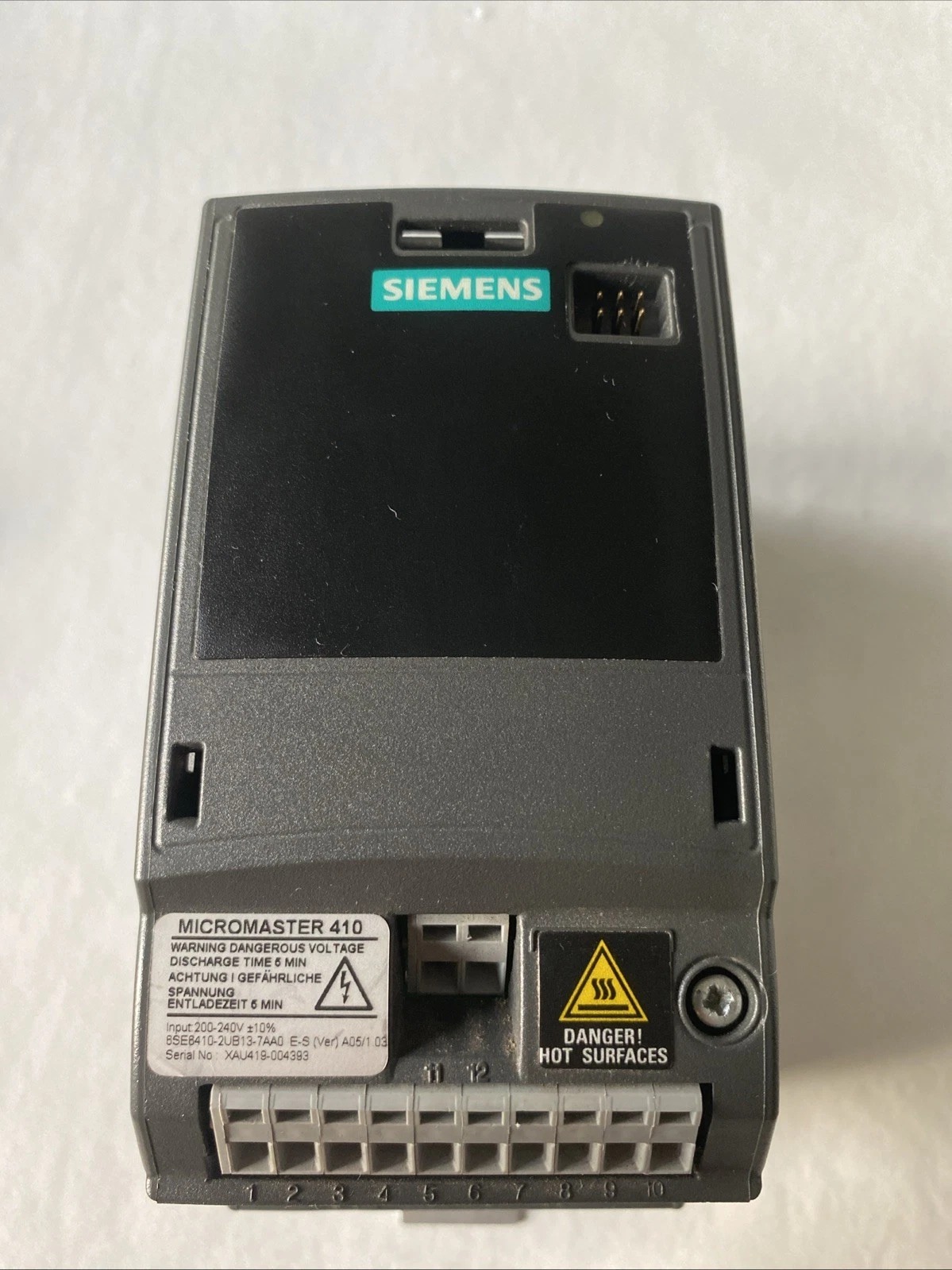 Siemens 6SE6410-2UB13-7AA0 MICROMASTER 410