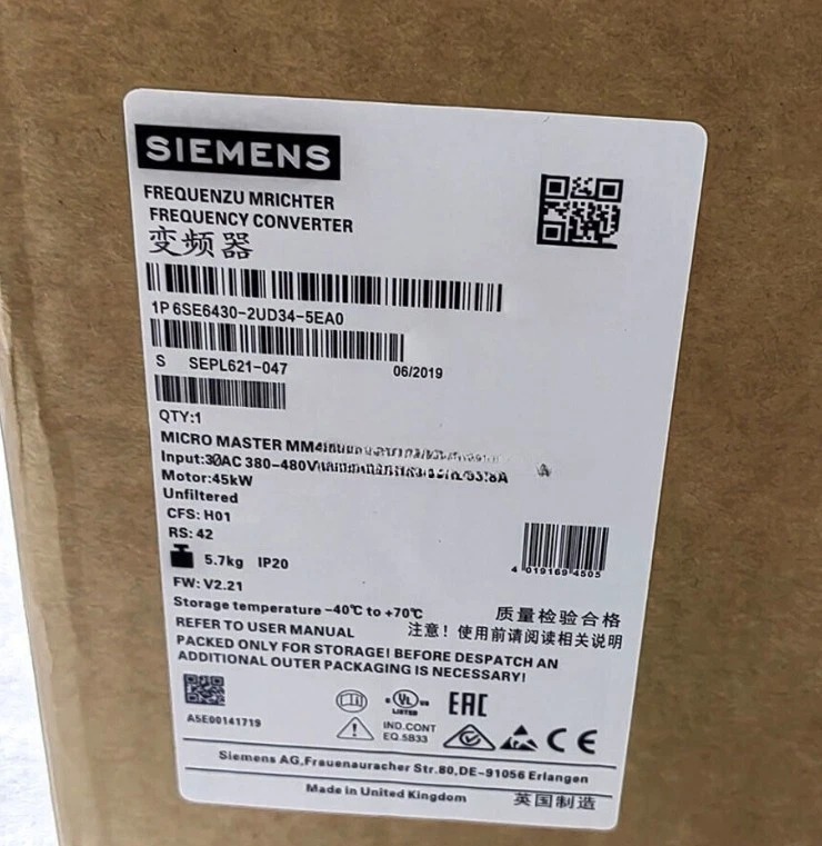 Siemens 6SE6430-2UD34-5EA0 MICROMASTER 430 2