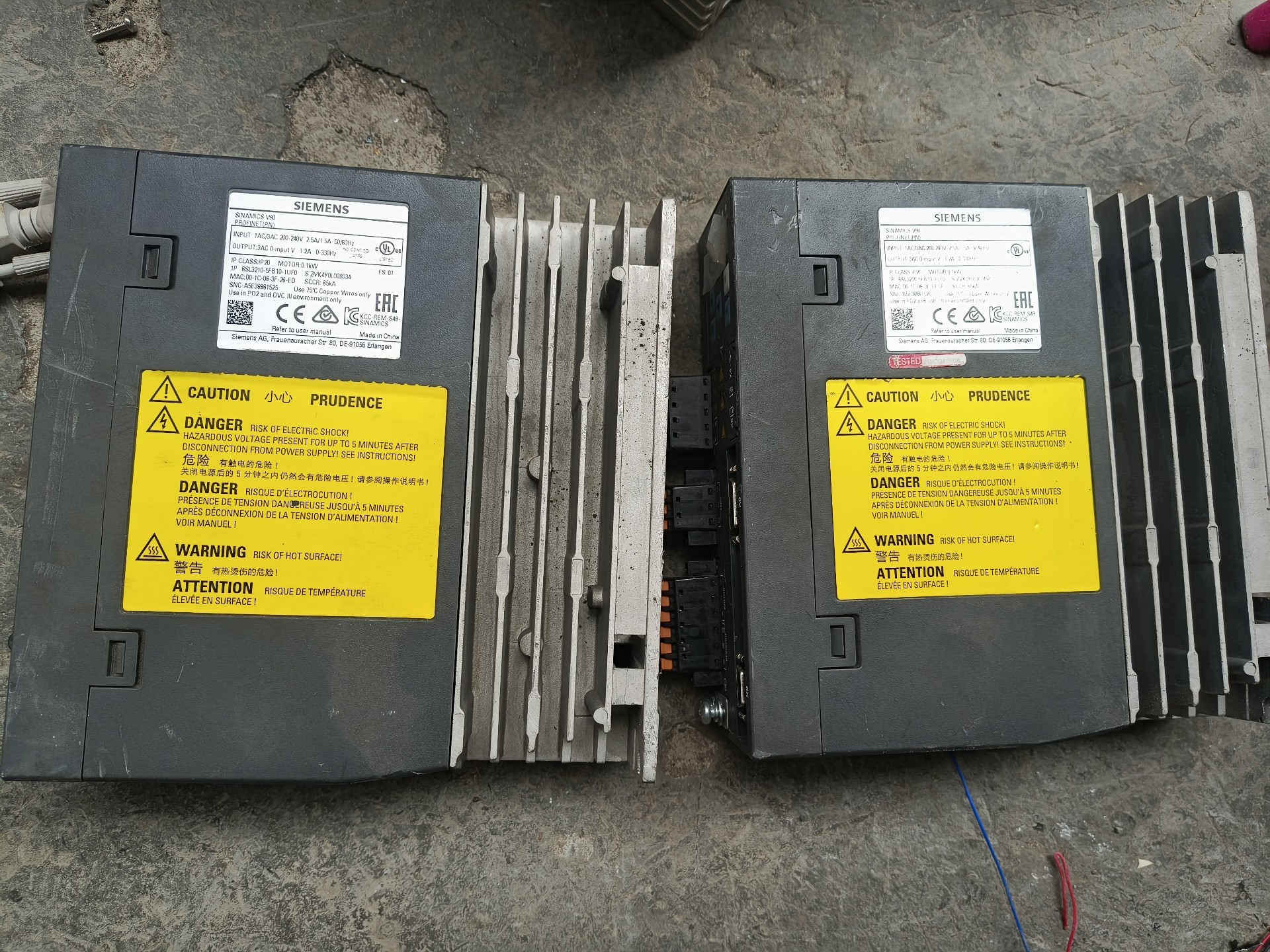 Siemens 6SL3210-5FB10-1UF0 SINAMICS V90 3