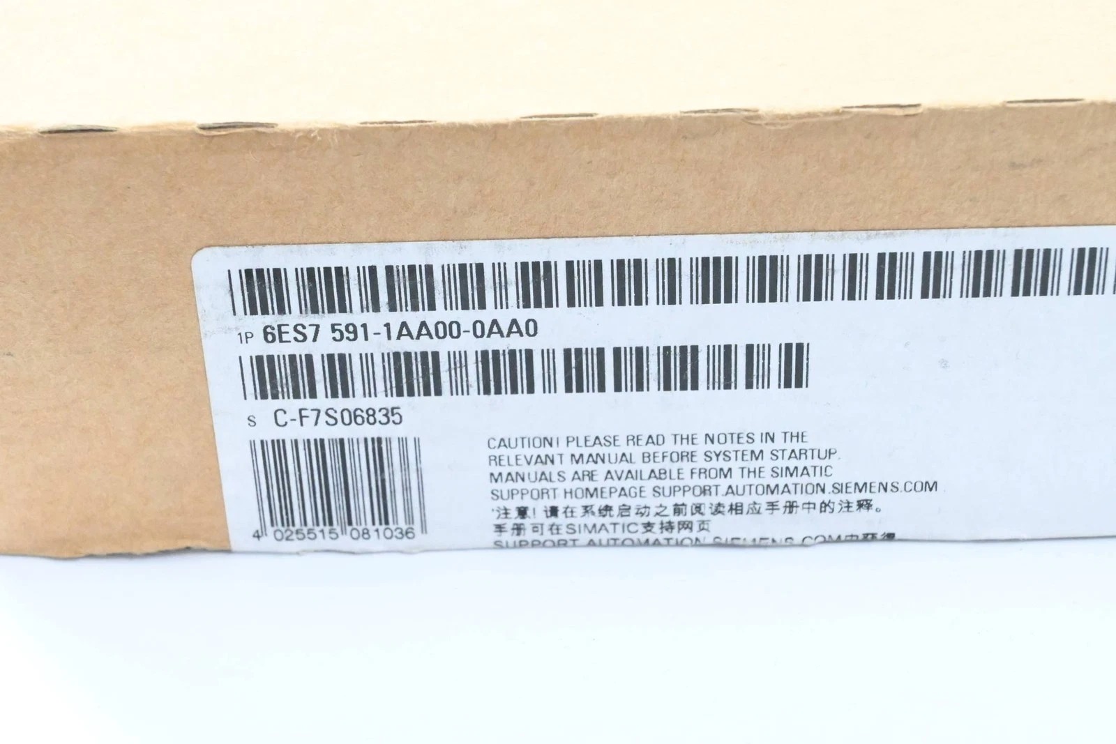 Siemens 6ES7591-1AA00-0AA0 CPU 1511-1 PN 3
