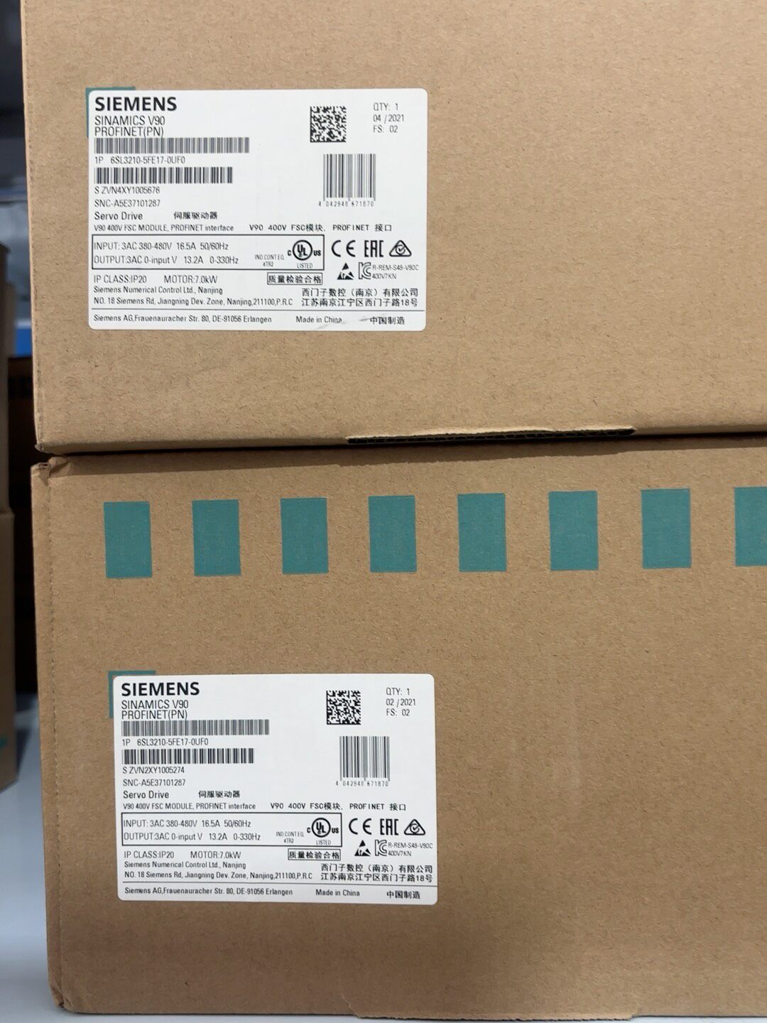 Siemens 6SL3210-5FE17-0UF0 SINAMICS V90