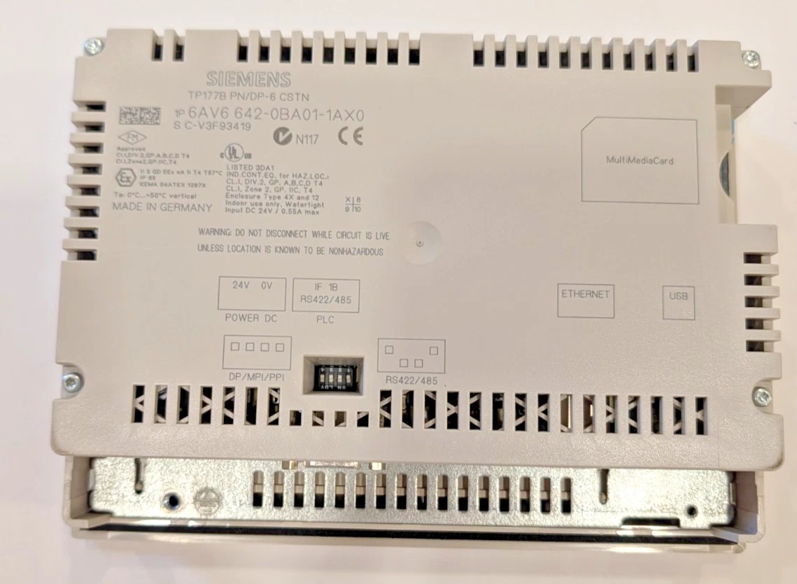 Siemens 6AV6642-0BA01-1AX0 TP177B 2