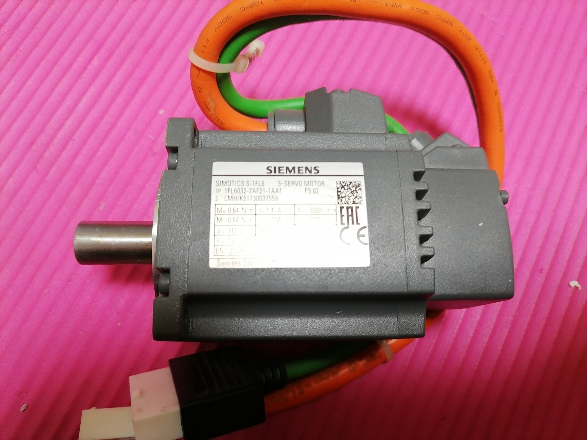Siemens 1FL6032-2AF21-1AA1 SIMOTICS S-1FL6 Сервомотор
