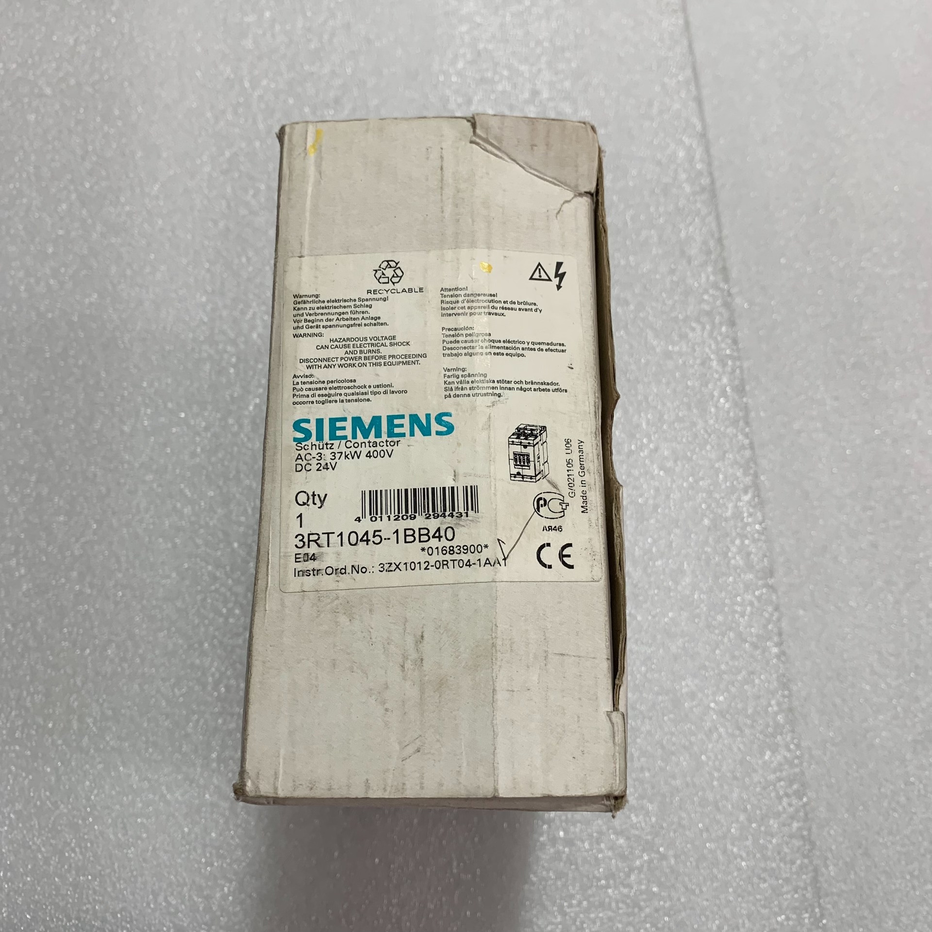 Siemens 3RT1045-1BB40 3RT1045 Контактор 2