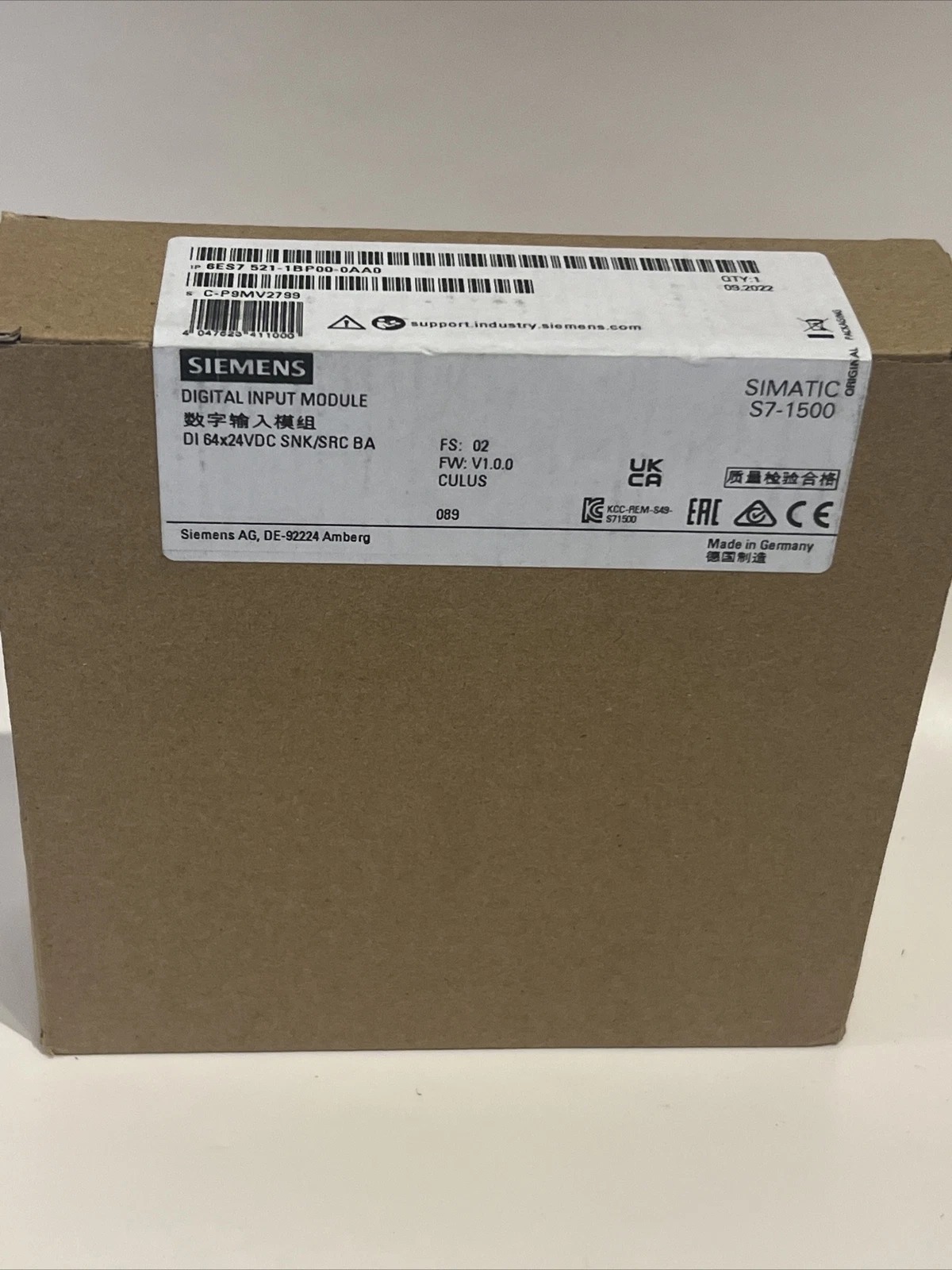Siemens 6ES7521-1BP00-0AA0  4