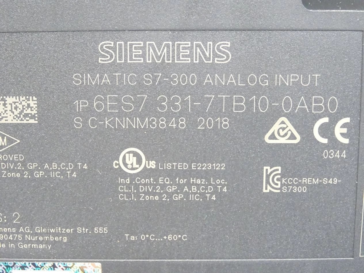 Siemens 6ES7331-7TB10-0AB0  4