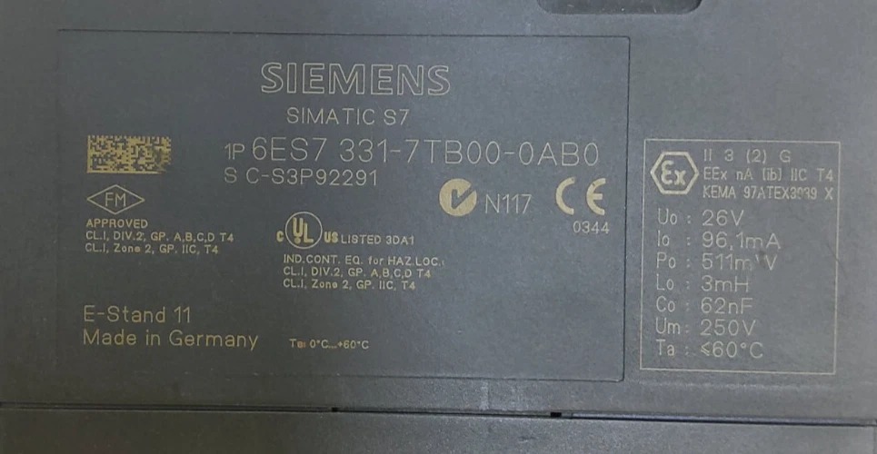 Siemens 6ES7331-7TB00-0AB0  2