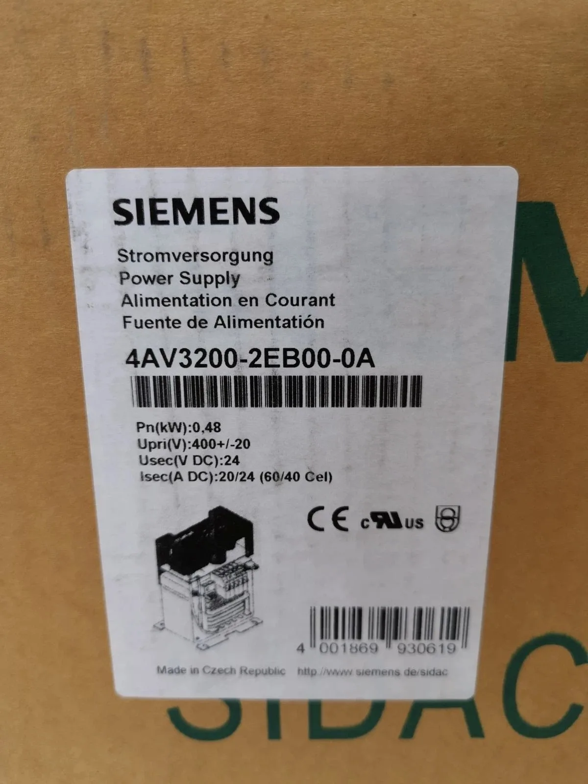 Siemens 4AV3200-2EB00-0A Источник питания 2
