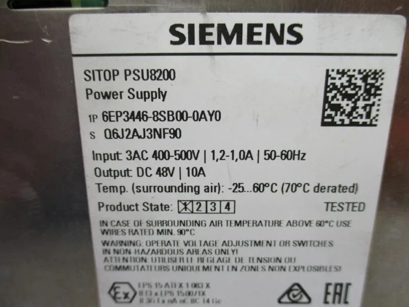 Siemens 6EP3446-8SB00-0AY0 Источник питания 3
