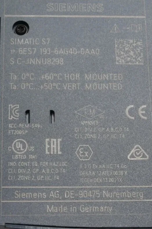 Siemens 6ES7193-6AG40-0AA0 Модуль ET-200 4