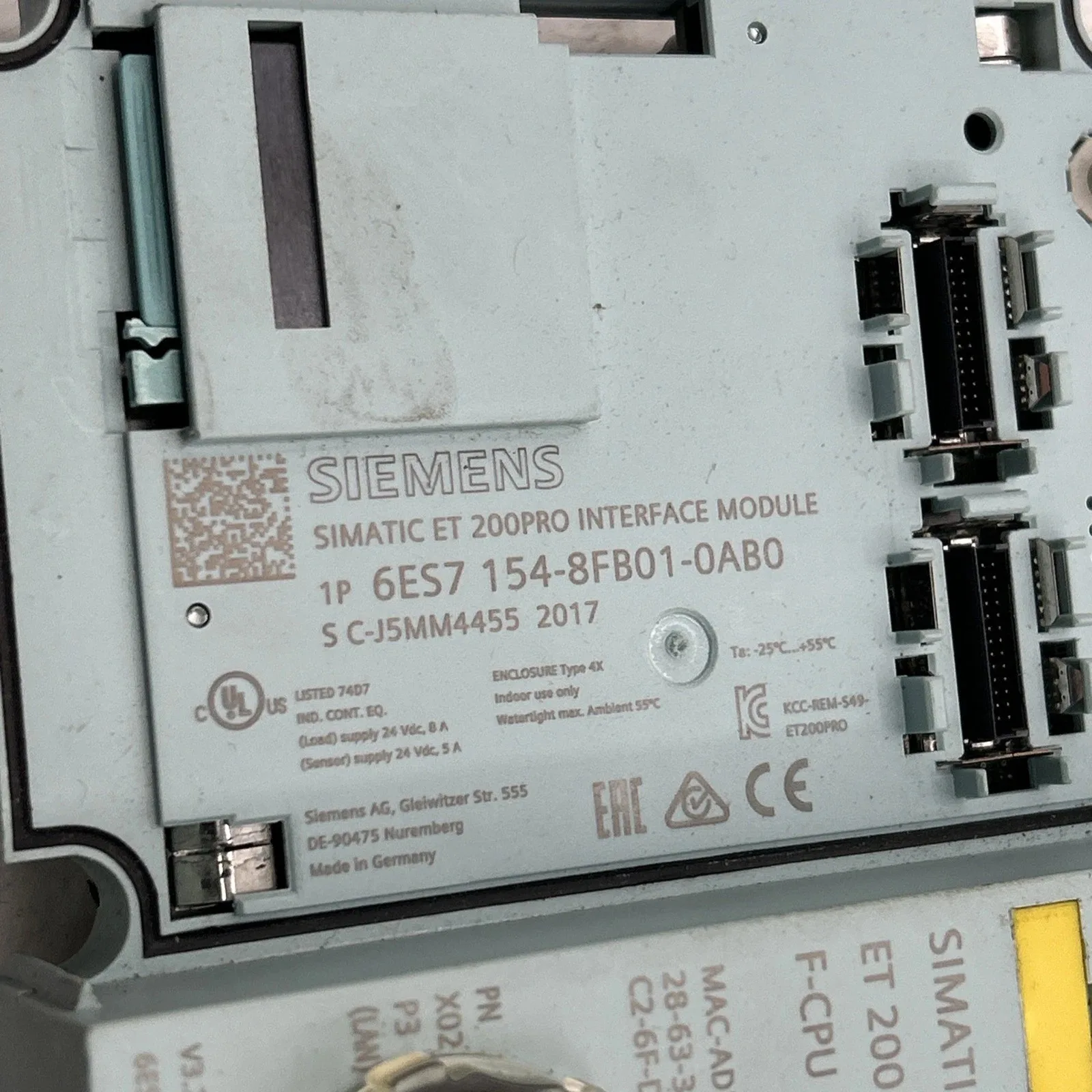 Siemens 6ES7154-8FB01-0AB0 Модуль ET-200 3